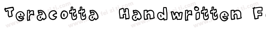 Teracotta   Handwritten Font字体转换